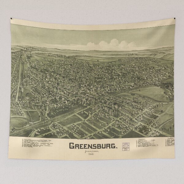 Item preview, Greensburg, Pennsylvania (1901) designed and sold by allhistory.