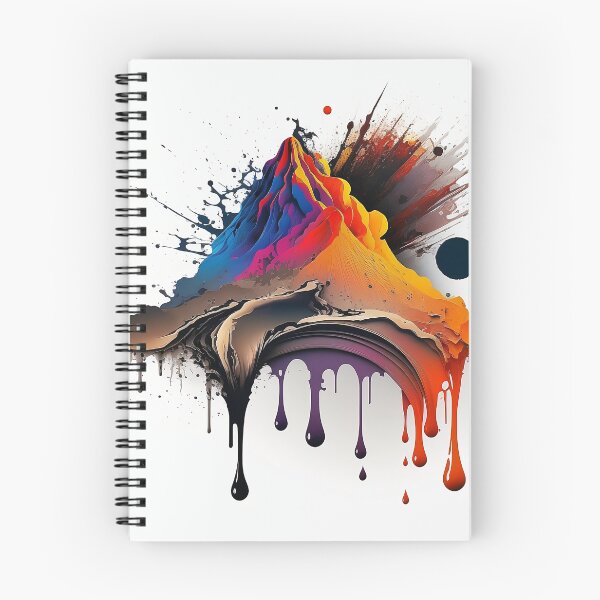 Item preview, Colorful Abstract Volcano Logo on White Background designed and sold by EnzoZs.