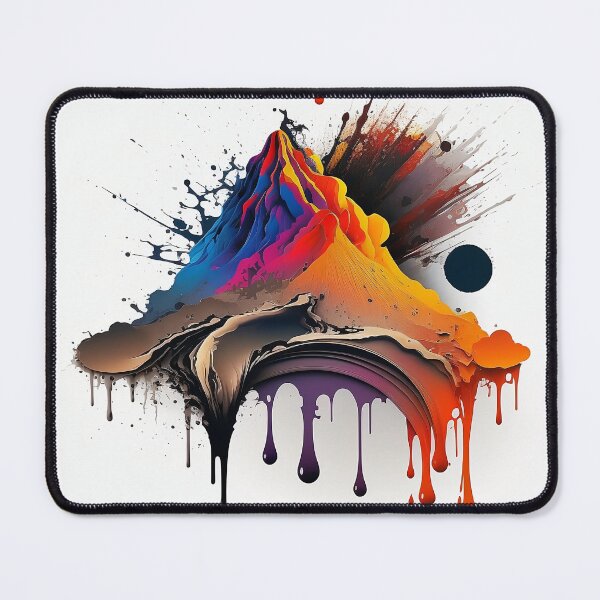 Item preview, Colorful Abstract Volcano Logo on White Background designed and sold by EnzoZs.