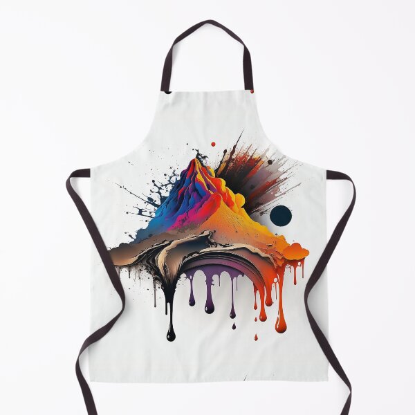 Item preview, Colorful Abstract Volcano Logo on White Background designed and sold by EnzoZs.