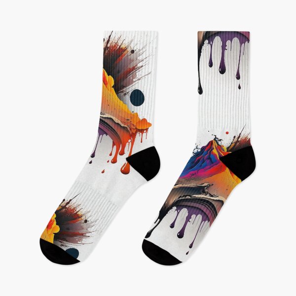 Item preview, Colorful Abstract Volcano Logo on White Background designed and sold by EnzoZs.