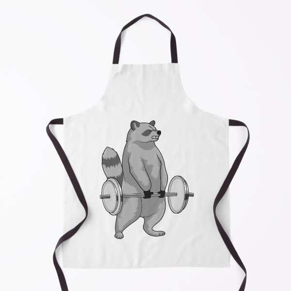 Item preview, Raccoon Bodybuilder Barbell Bodybuilding designed and sold by Snabdesign84.
