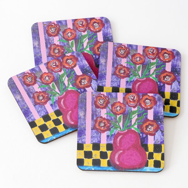 Item preview, Acrylic Painting Experimental Flowers designed and sold by Sharon Schwalbe.