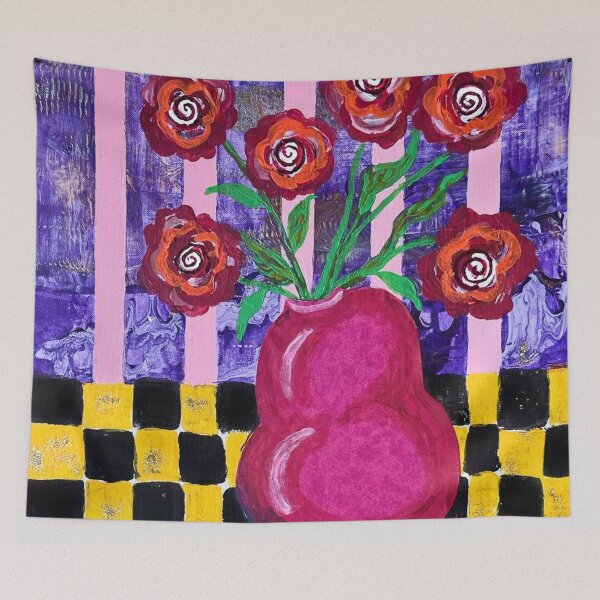 Artikelvorschau, Acrylic Painting Experimental Flowers entworfen und verkauft von Sharon Schwalbe.