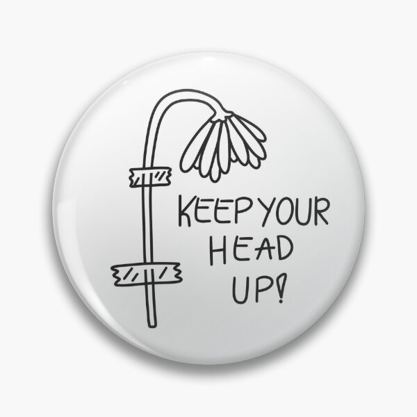 Artikelvorschau, Cute tapeflower keep your head up quote design entworfen und verkauft von moonbean-art.