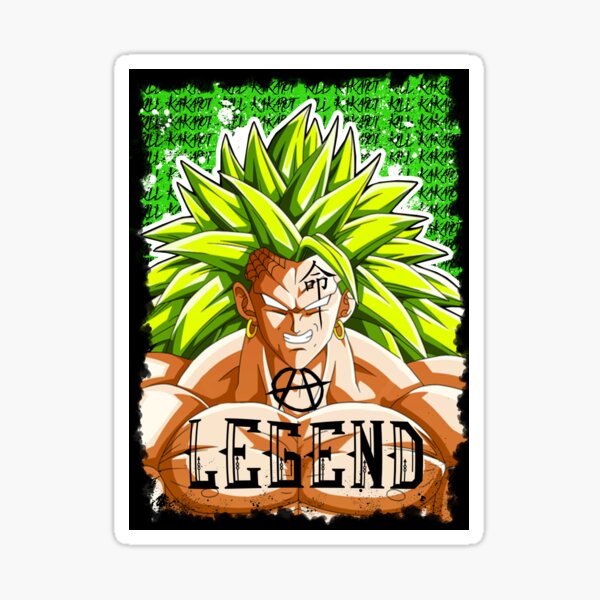 Dragonball Broly Sticker For Sale By Eddiekruger Redbubble 0553