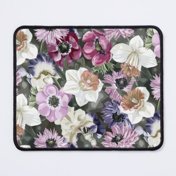Item preview, Anemones Daffodils and Iris Repeated Pattern Design designed and sold by Tina Veenstra.