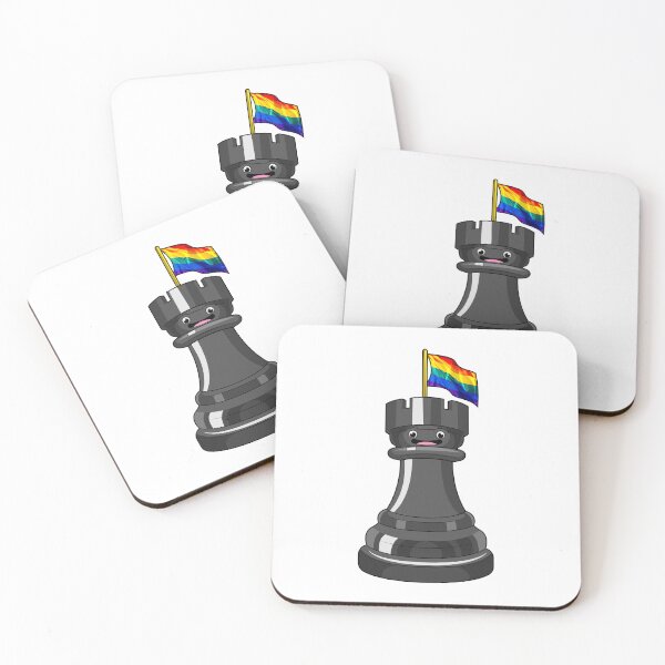 Item preview, Chess piece Rook Rainbow Chess designed and sold by Snabdesign84.
