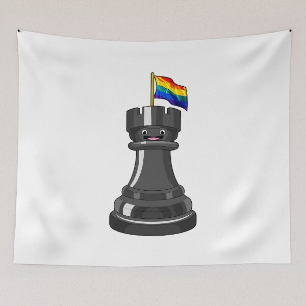 Item preview, Chess piece Rook Rainbow Chess designed and sold by Snabdesign84.
