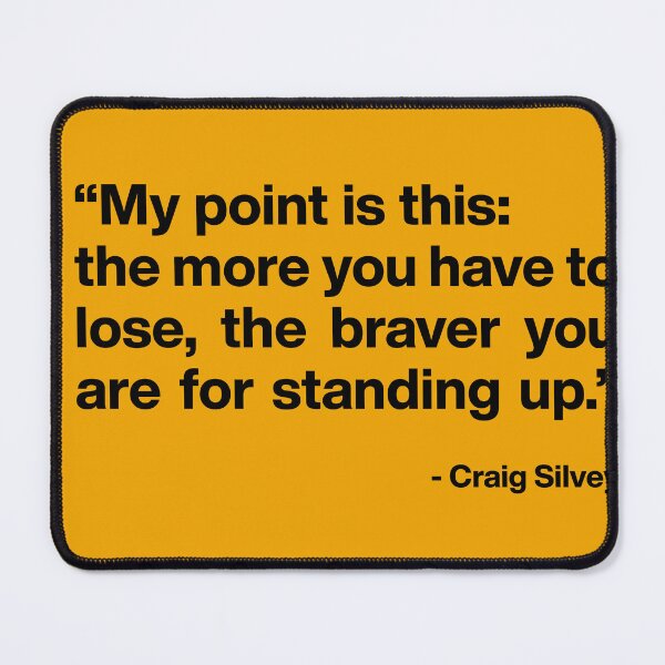 Item preview, “My point is this: the more you have to lose, the braver you are for standing up.” | Motivational quote designed and sold by A7med-Design.