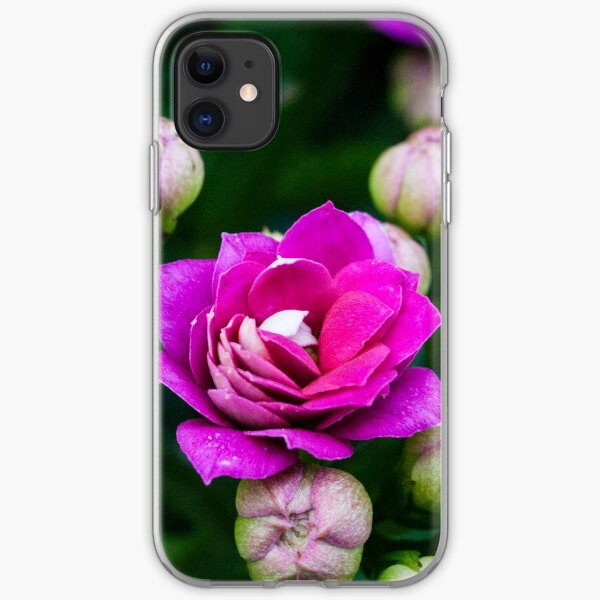 Bright Pink Flowers iPhone Soft Case