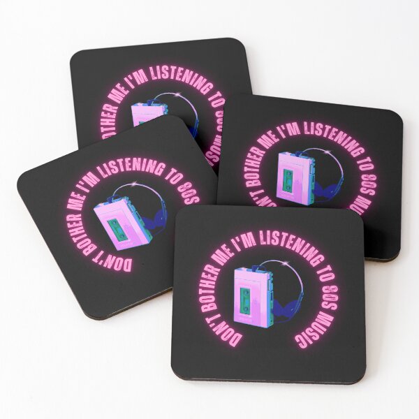 Item preview, Don't bother me I'm listening to 80s music Retro Design  designed and sold by RetroDesignsNW.