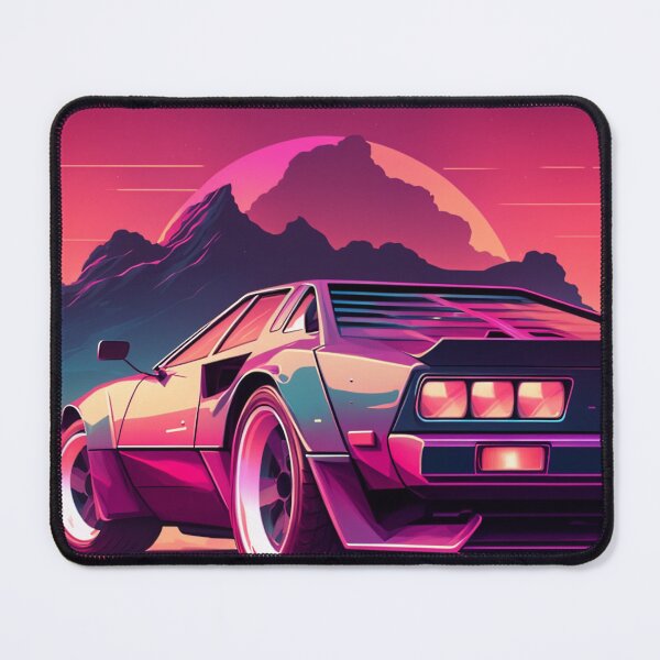 Item preview, Retro Synthwave Sports Car 80s designed and sold by RESToRAPTOR.