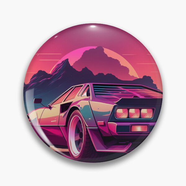 Item preview, Retro Synthwave Sports Car 80s designed and sold by RESToRAPTOR.