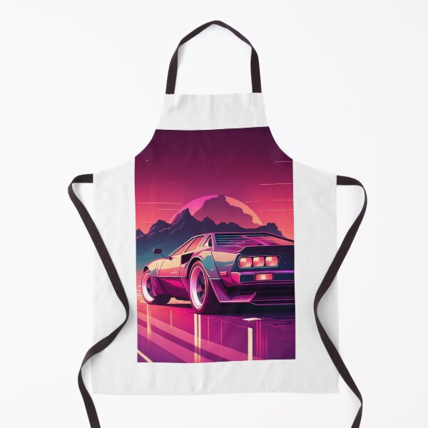 Item preview, Retro Synthwave Sports Car 80s designed and sold by RESToRAPTOR.