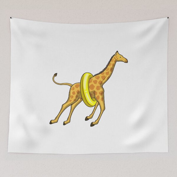 Item preview, Giraffe Swimming Lifebuoy designed and sold by Snabdesign84.