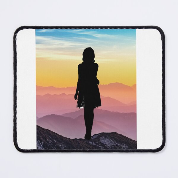 Item preview, Woman silhouette sunrise landscape montage designed and sold by TforYouDesign.