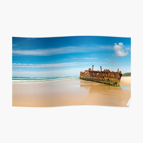 SS Maheno, Fraser Island Poster