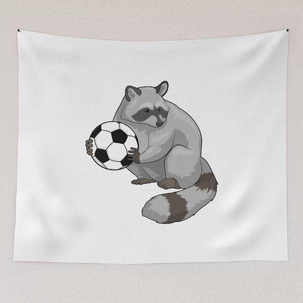 Item preview, Racoon Soccer player Soccer designed and sold by Snabdesign84.