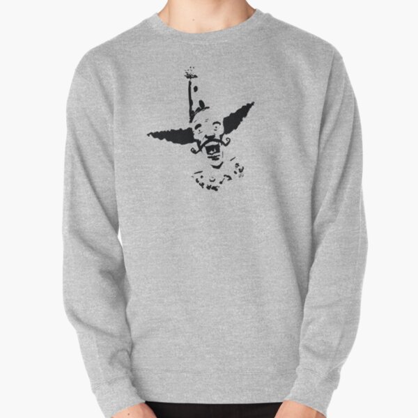 Curly Mustache Clown Pullover Sweatshirt