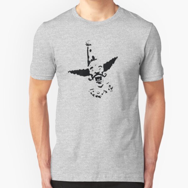 Curly Mustache Clown Slim Fit T-Shirt