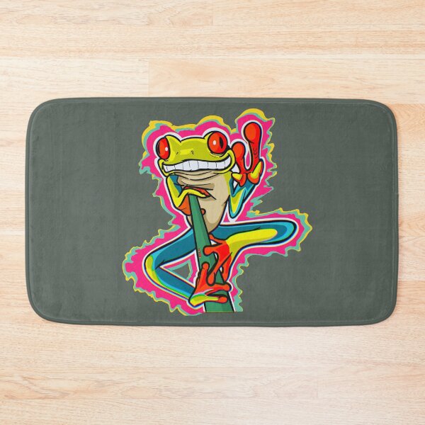Item preview, Psychedelic Tree Frog with Peace Sign designed and sold by KerlZ.