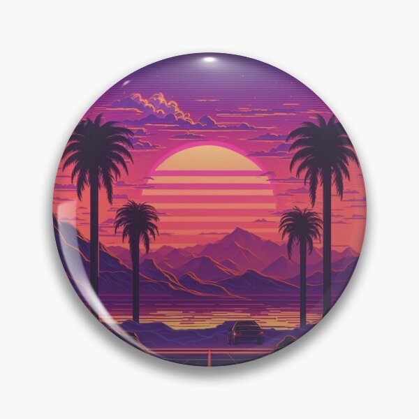 Item preview, Retro Synthwave Neon Sunset 80s designed and sold by RESToRAPTOR.