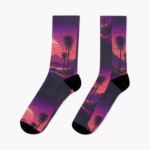 Item preview, Retro Synthwave Neon Sunset 80s designed and sold by RESToRAPTOR.