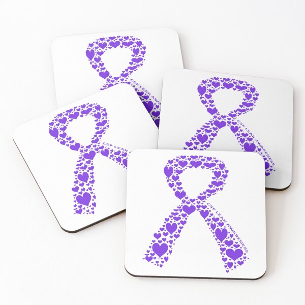 Item preview, CSF Leak Awareness Ribbon of Hearts designed and sold by TheJadeCat.