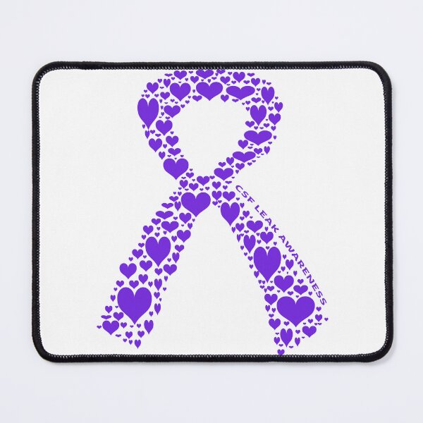 Item preview, CSF Leak Awareness Ribbon of Hearts designed and sold by TheJadeCat.
