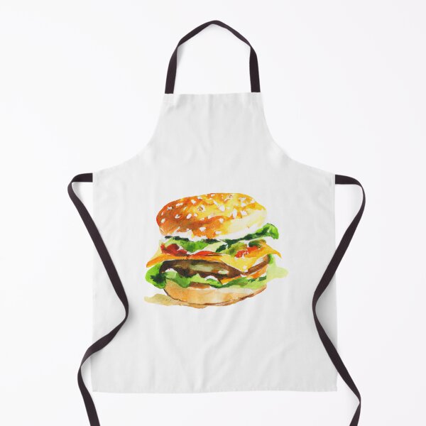 Item preview, The tasty cheeseburger - watercolor designed and sold by The Iconic Minimalist.