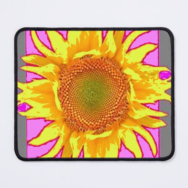 Item preview, STYLALIZED YELLOW SUNFLOWER ABSTRACTED PURPLE-GREY ART designed and sold by sharlesart.