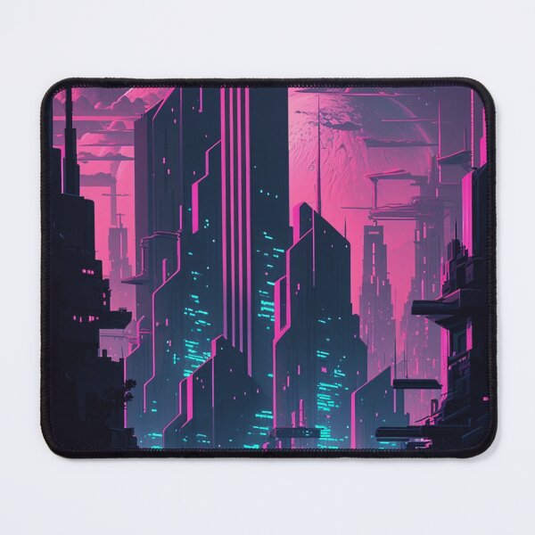 Item preview, Retro Synthwave Cyber City 80s designed and sold by RESToRAPTOR.