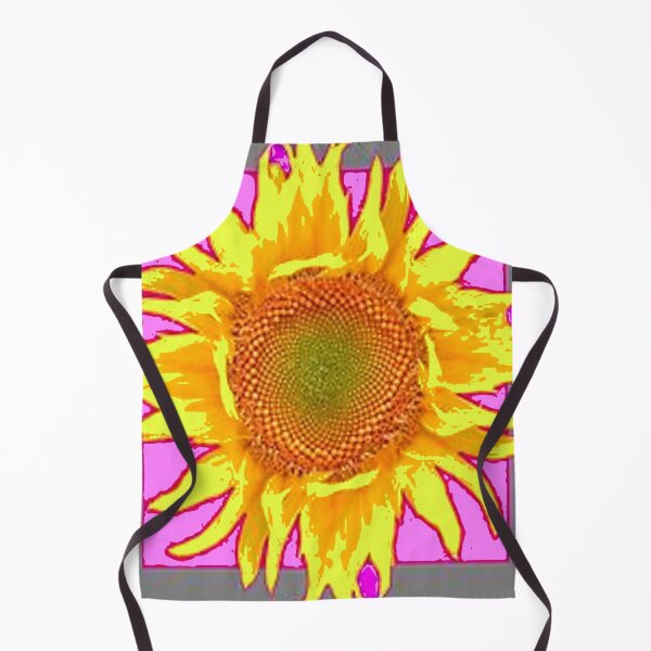 Item preview, STYLALIZED YELLOW SUNFLOWER ABSTRACTED PURPLE-GREY ART designed and sold by sharlesart.