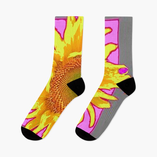 Item preview, STYLALIZED YELLOW SUNFLOWER ABSTRACTED PURPLE-GREY ART designed and sold by sharlesart.