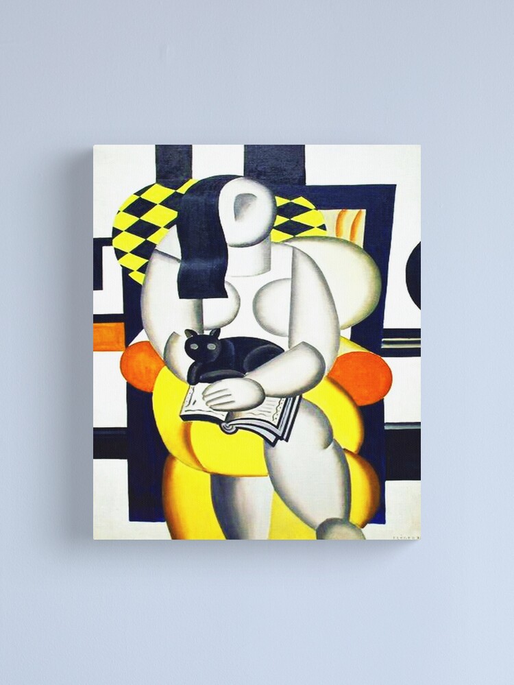 Fernand Leger、LA MANNEQUIN AU DAMIER Woman with a Cat (1921) by Fernand Leger – Artchive