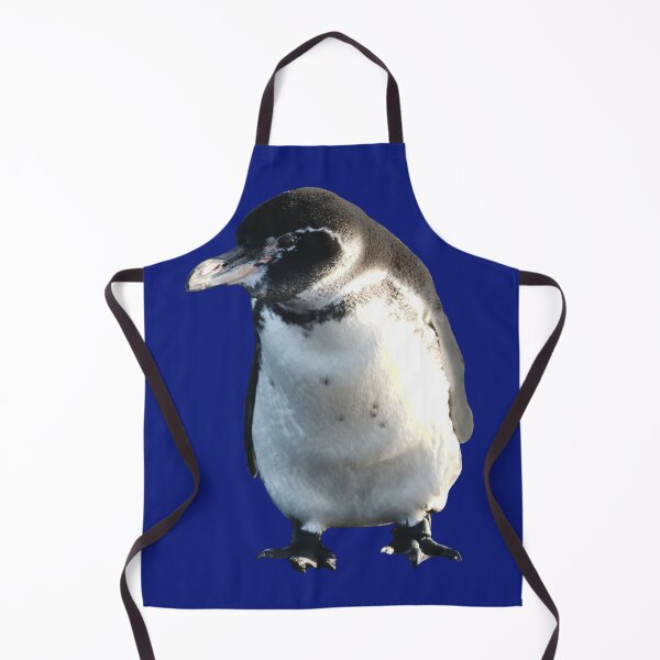 Artikelvorschau, Cute Galapagos Penguin checks you out (Blue #0F1D7B background) entworfen und verkauft von SBPenguins.