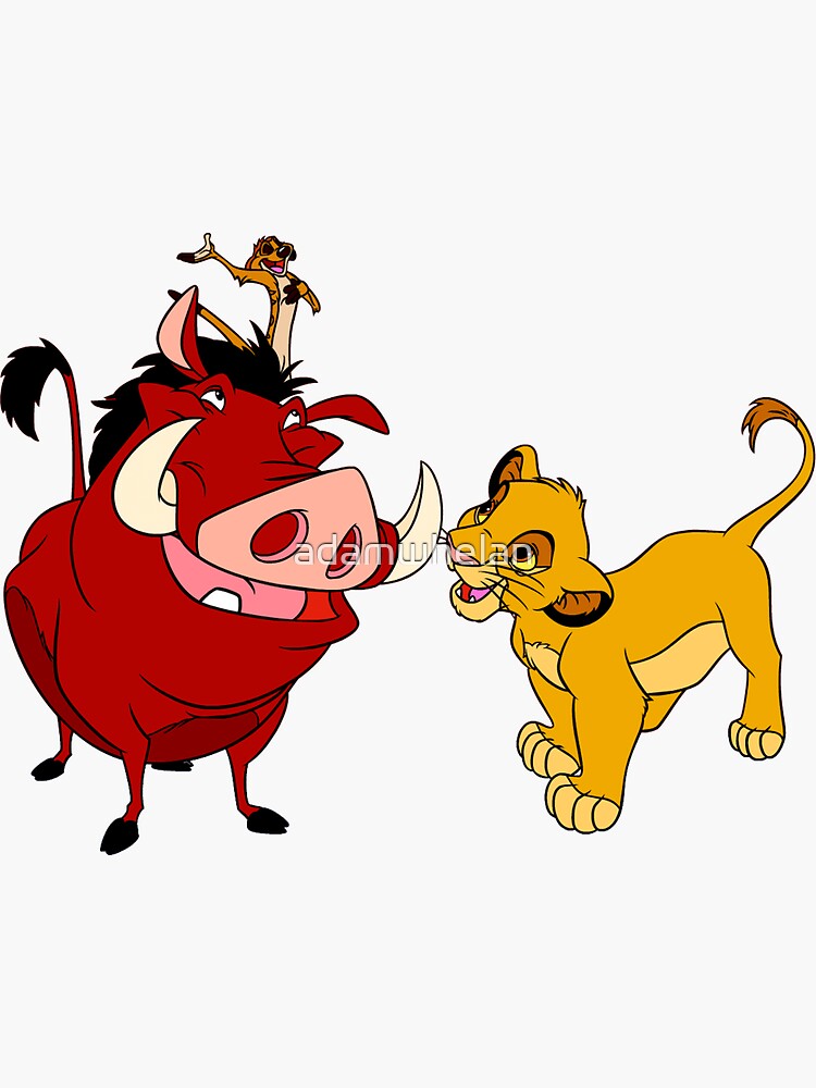 "Lion King" Sticker for Sale by adamwhelan Redbubble