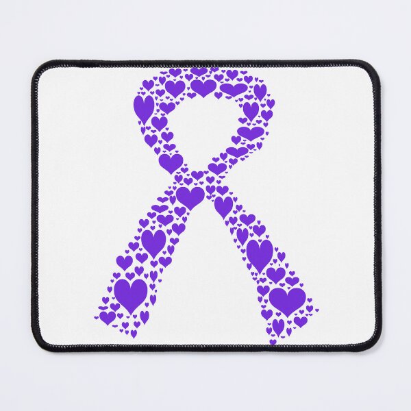 Item preview, Purple Awareness Ribbon of Hearts designed and sold by TheJadeCat.