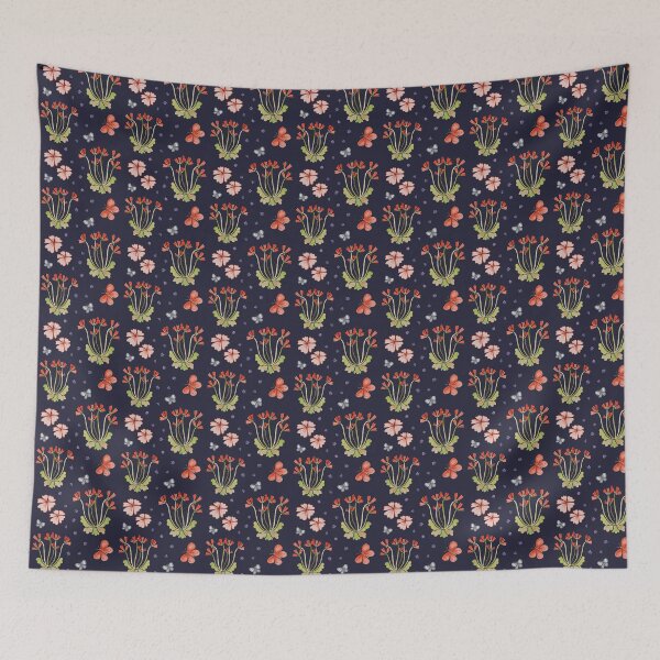 Item preview, Cowslip Spring - red and navy designed and sold by KitanaiKid.
