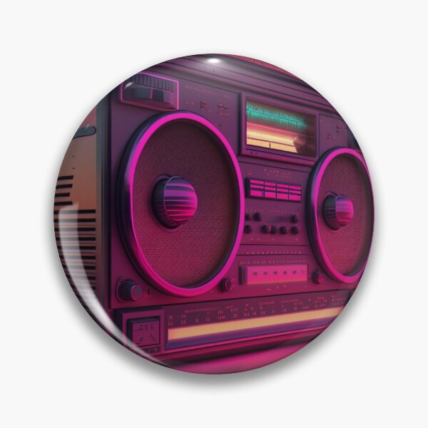 Item preview, Retro Synthwave Boombox 80s designed and sold by RESToRAPTOR.