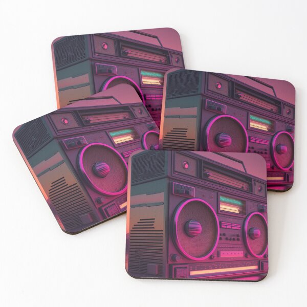 Item preview, Retro Synthwave Boombox 80s designed and sold by RESToRAPTOR.