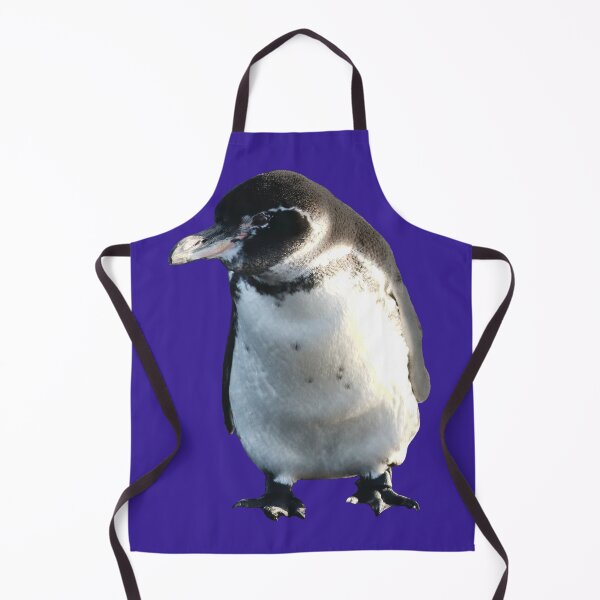Artikelvorschau, Cute Galapagos Penguin checks you out (Dark Purple #3A2096 background) entworfen und verkauft von SBPenguins.