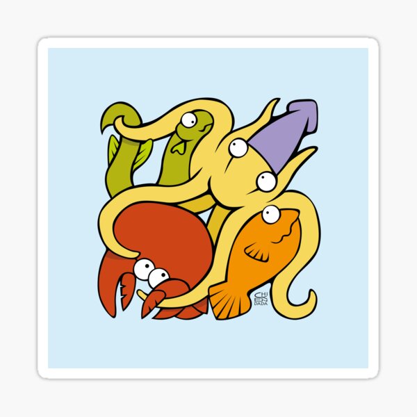 Sous l'océan Sticker