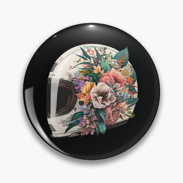 Artikelvorschau, Floraler botanischer Custom-Motorradhelm entworfen und verkauft von Wishinglob.