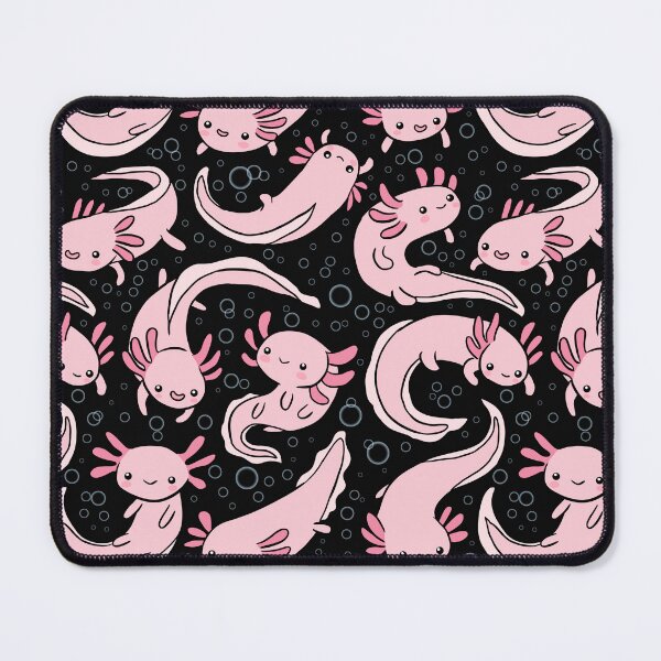 Item preview, Cute little happy axolotls pattern designed and sold by Yarafantasyart.