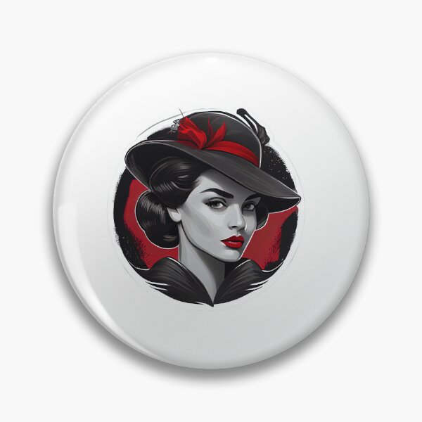 Item preview, Red Beautiful Vintage Style Lady designed and sold by MrBadDream.