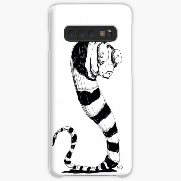 Bug Eyed Black and White Striped Snake...Thing? Samsung Galaxy Snap Case