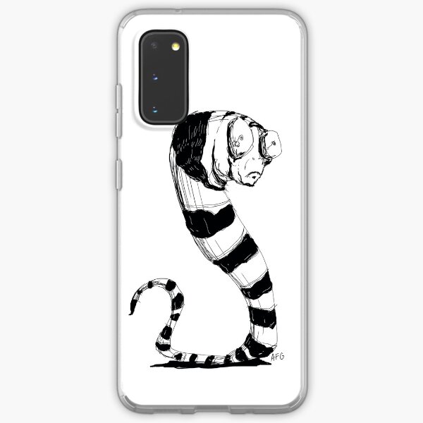 Bug Eyed Black and White Striped Snake...Thing? Samsung Galaxy Soft Case
