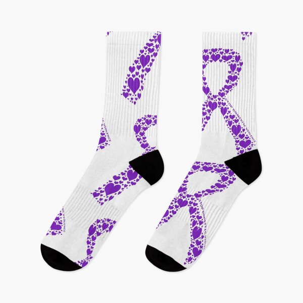 Item preview, Stop Domestic Violence Purple Awareness Ribbon of Hearts designed and sold by TheJadeCat.